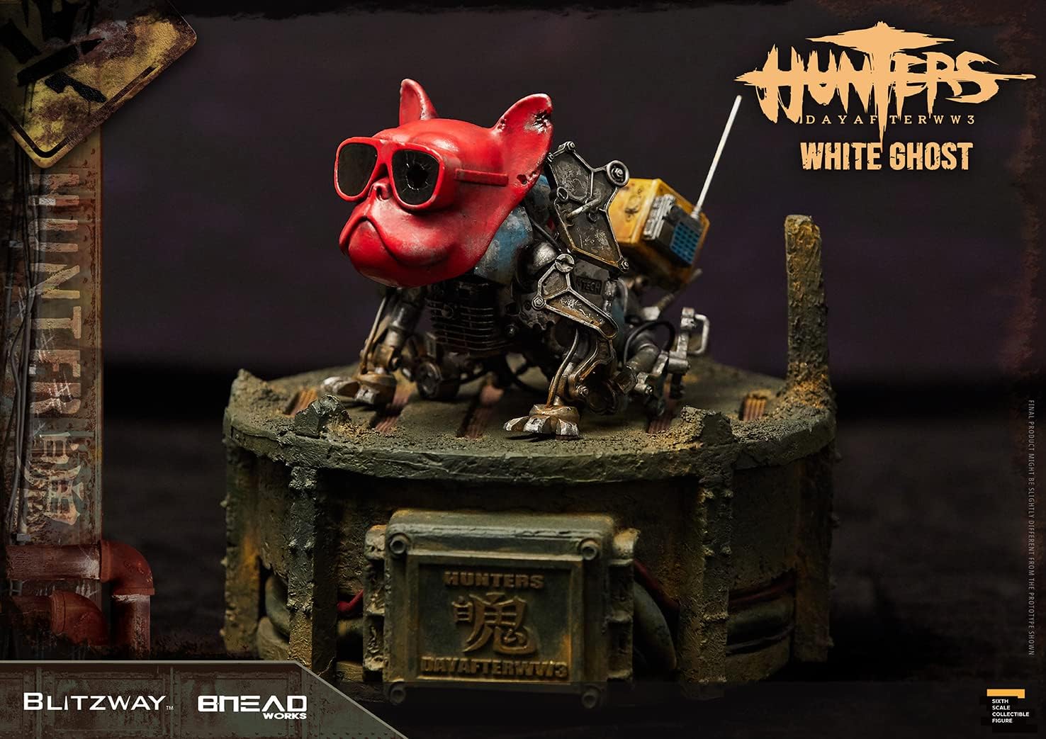 Blitzway x Bheadworks Hunters WWIII Day After White Ghost 1/6 Scale Collectible Figure - Image 4