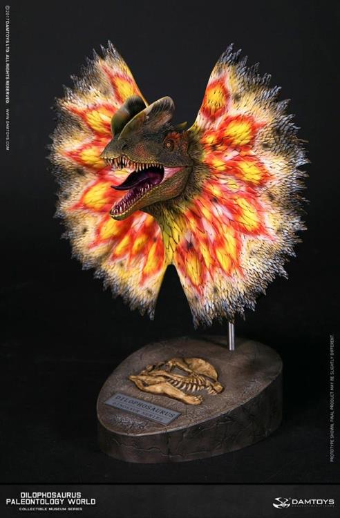 Damtoys Museum Series Paleontology World Dilophosaurus Collectible Bust - Image 2