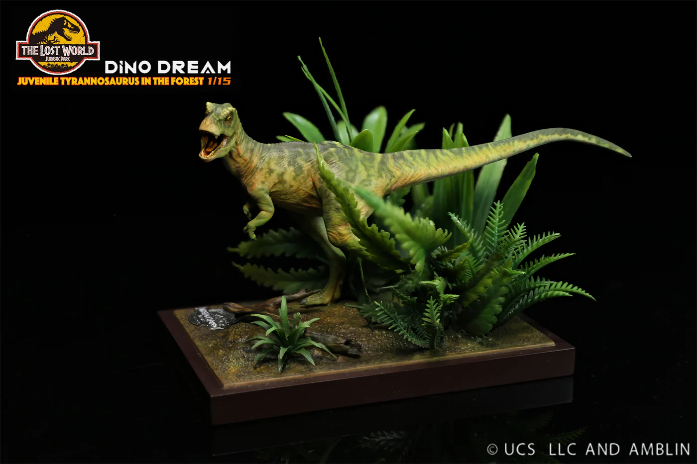 Dino Dream Jurassic Park The Lost World Juvenile T-Rex in Forest 1/15 Scale Resin Model - Image 4