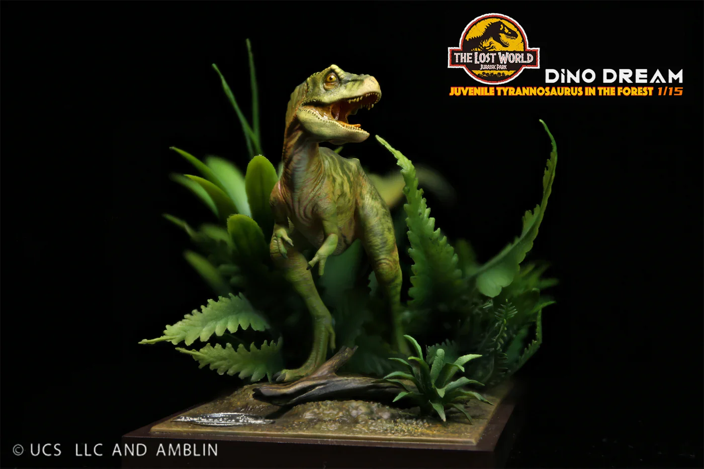 Dino Dream Jurassic Park The Lost World Juvenile T-Rex in Forest 1/15 Scale Resin Model - Image 5