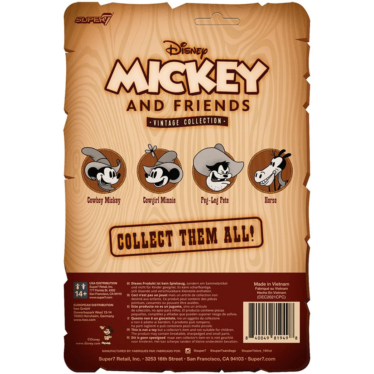 Disney Vintage Collection 3.75" Cowboy Mickey - Image 2