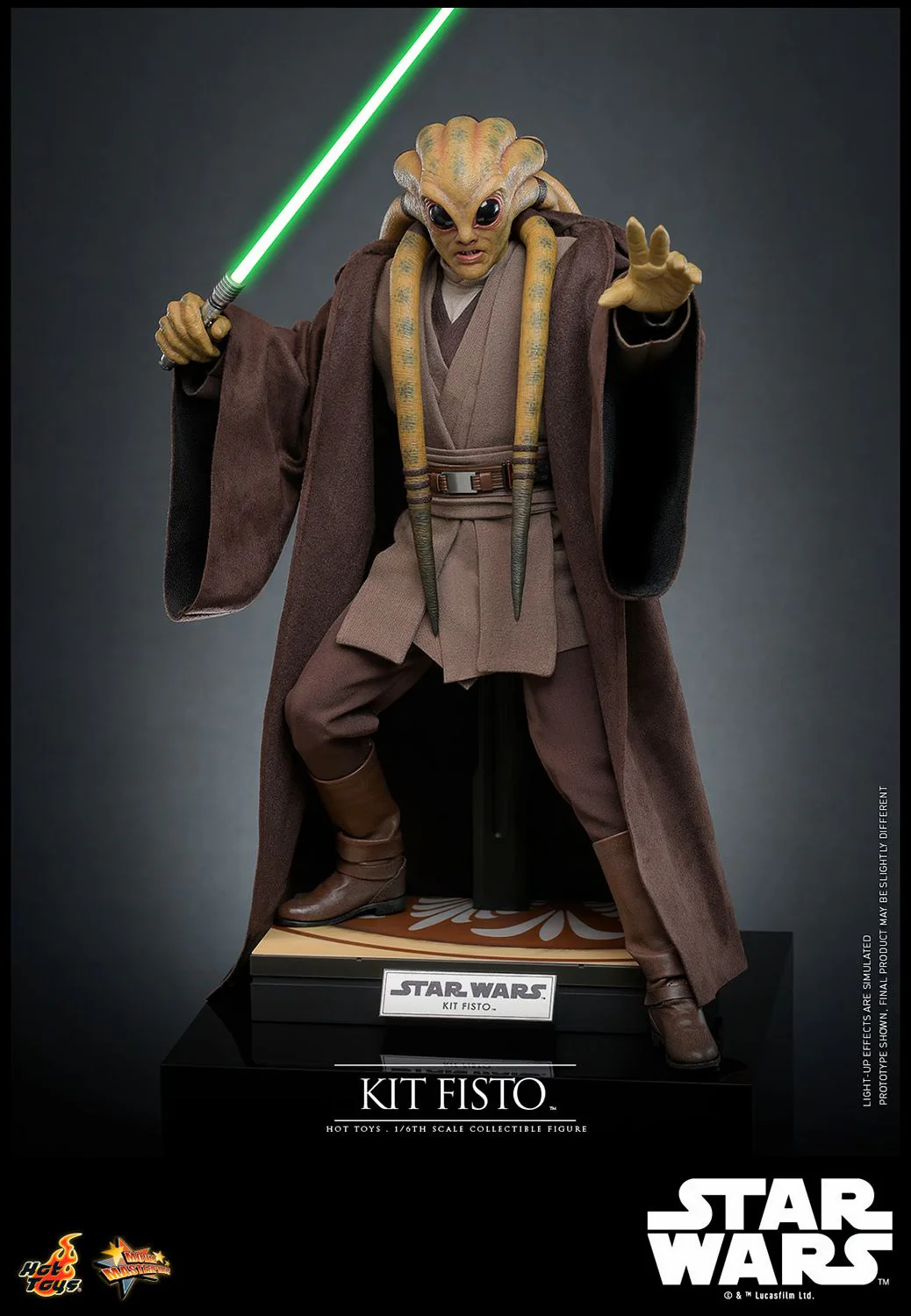 Hot Toys Star Wars Kit Fisto 1/6 Scale Collectible Figure IMPORT STOCK - Image 3