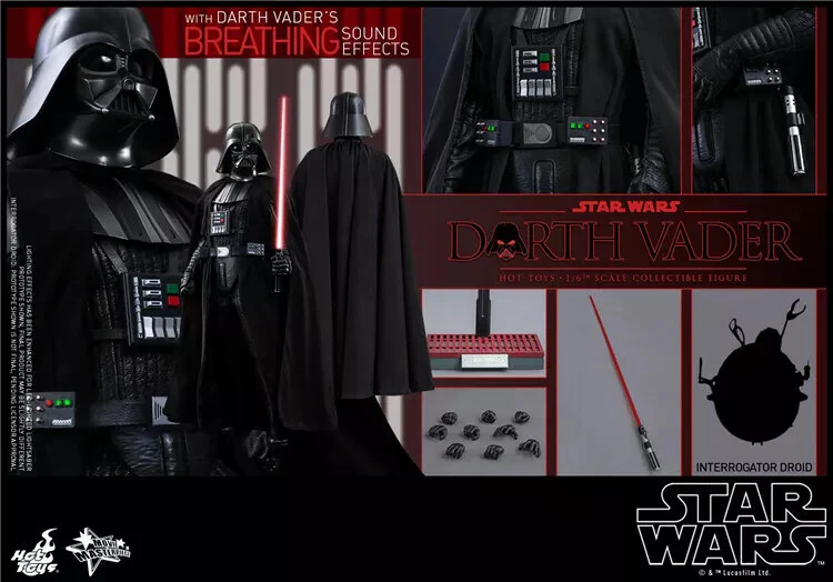 Hot Toys MMS279 Star Wars A New Hope Darth Vader 1/6 Scale Figure PRE OWNED - Image 4