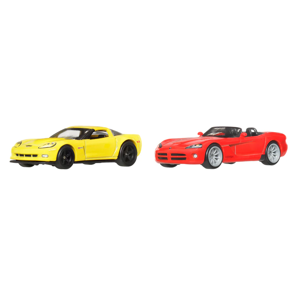 Hot Wheels Premium Car Culture 2012 Corvette Z06 & 2003 Dodge Viper SRT-10 - Image 2