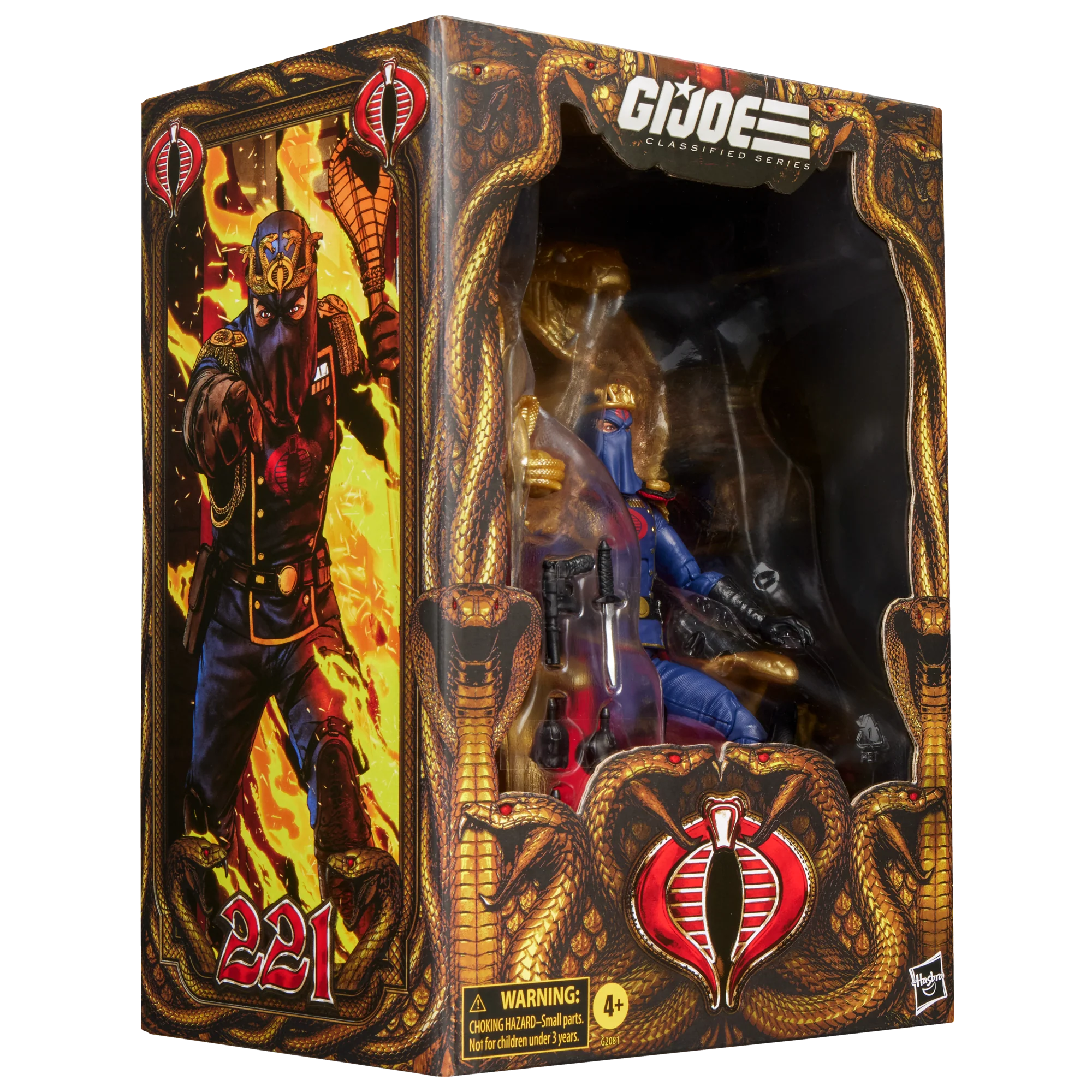 PRE-ORDER G.I. Joe Classified Series Cobra Commander in Dress Uniform With Throne - Image 6