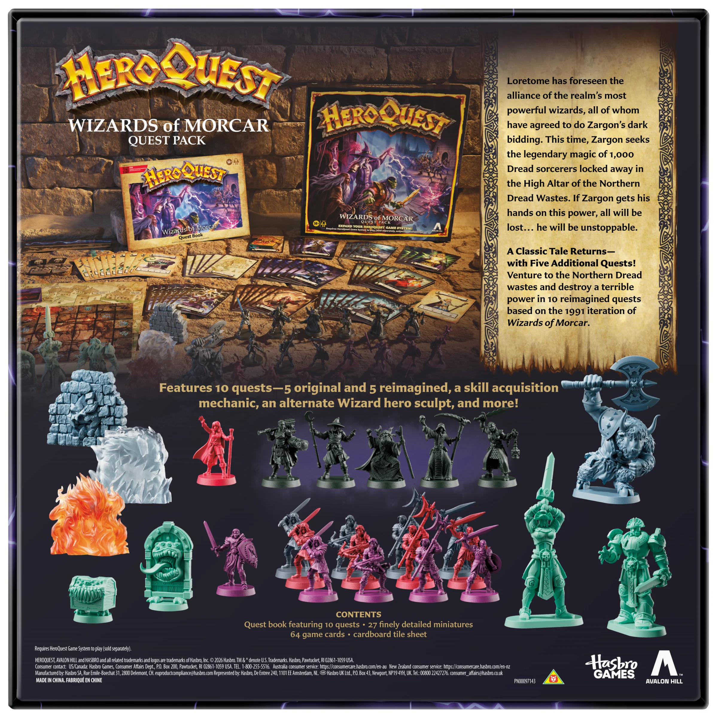 PRE-ORDER Hero Quest Wizards of Morcar Quest Pack - Image 3