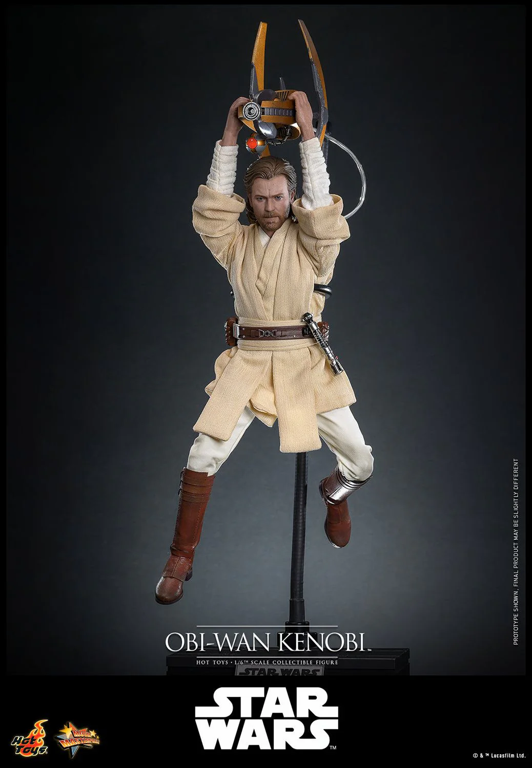 PRE-ORDER Hot Toys Star Wars Attack of the Clones Obi Wan Kenobi  1/6 Scale Collectible Figure - Image 3