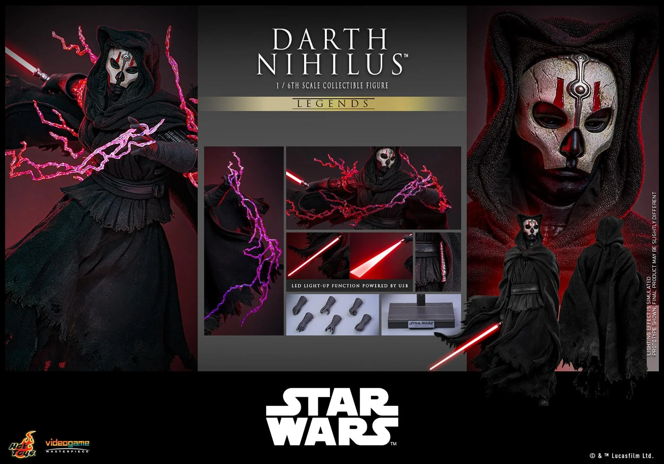 Hot Toys Star Wars Darth Nihilus 1/6 Scale Collectible Figure