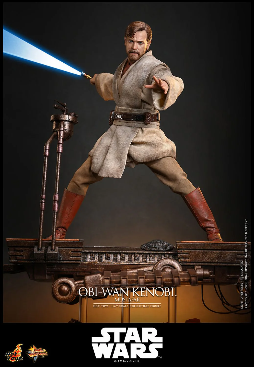 PRE-ORDER Hot Toys Star Wars Revenge of the Sith Obi Wan Kenobi (Mustafar) 1/6 Scale Collectible Figure IMPORT STOCK - Image 2