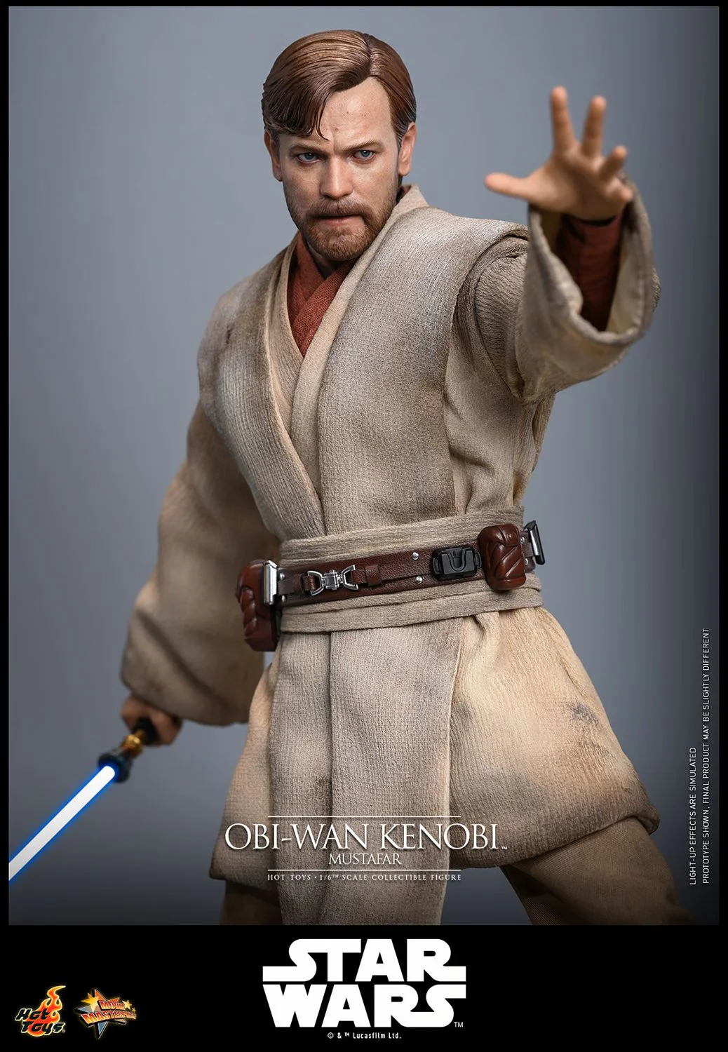 PRE-ORDER Hot Toys Star Wars Revenge of the Sith Obi Wan Kenobi (Mustafar) 1/6 Scale Collectible Figure IMPORT STOCK - Image 4