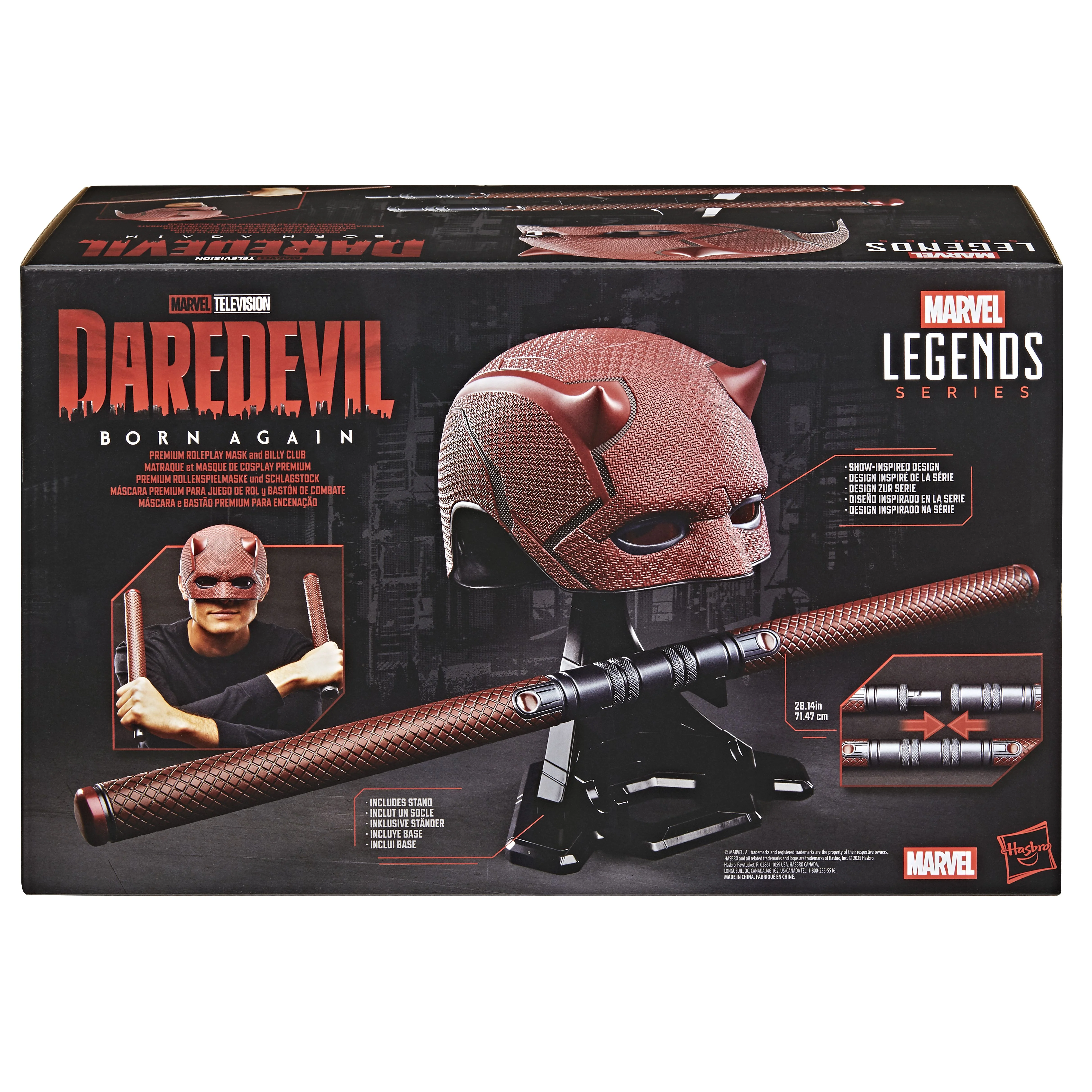 Marvel Legends Daredevil Born Again Mask & Billy Club