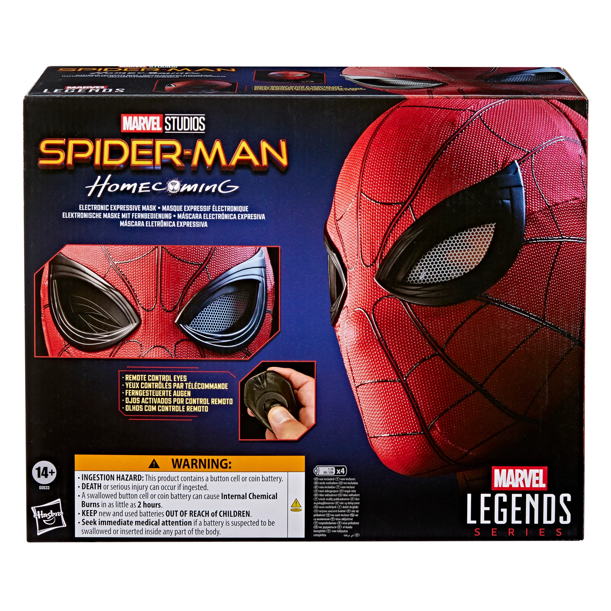 Marvel Legends Spider-Man Homecoming Electronic Expressive Mask