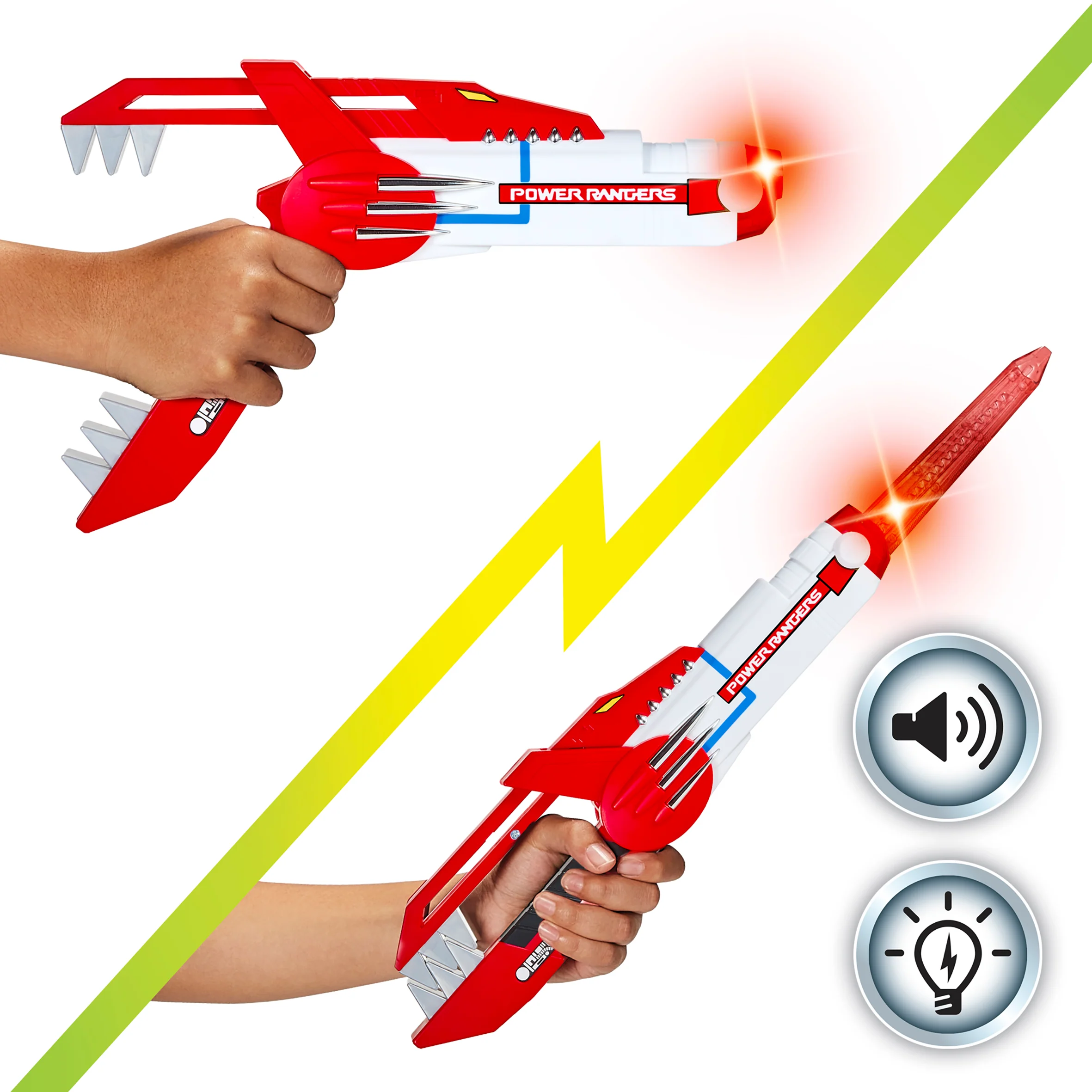 Mighty Morphin Power Rangers Re-Ignition Blade Blaster With Lights & Sounds - Image 3