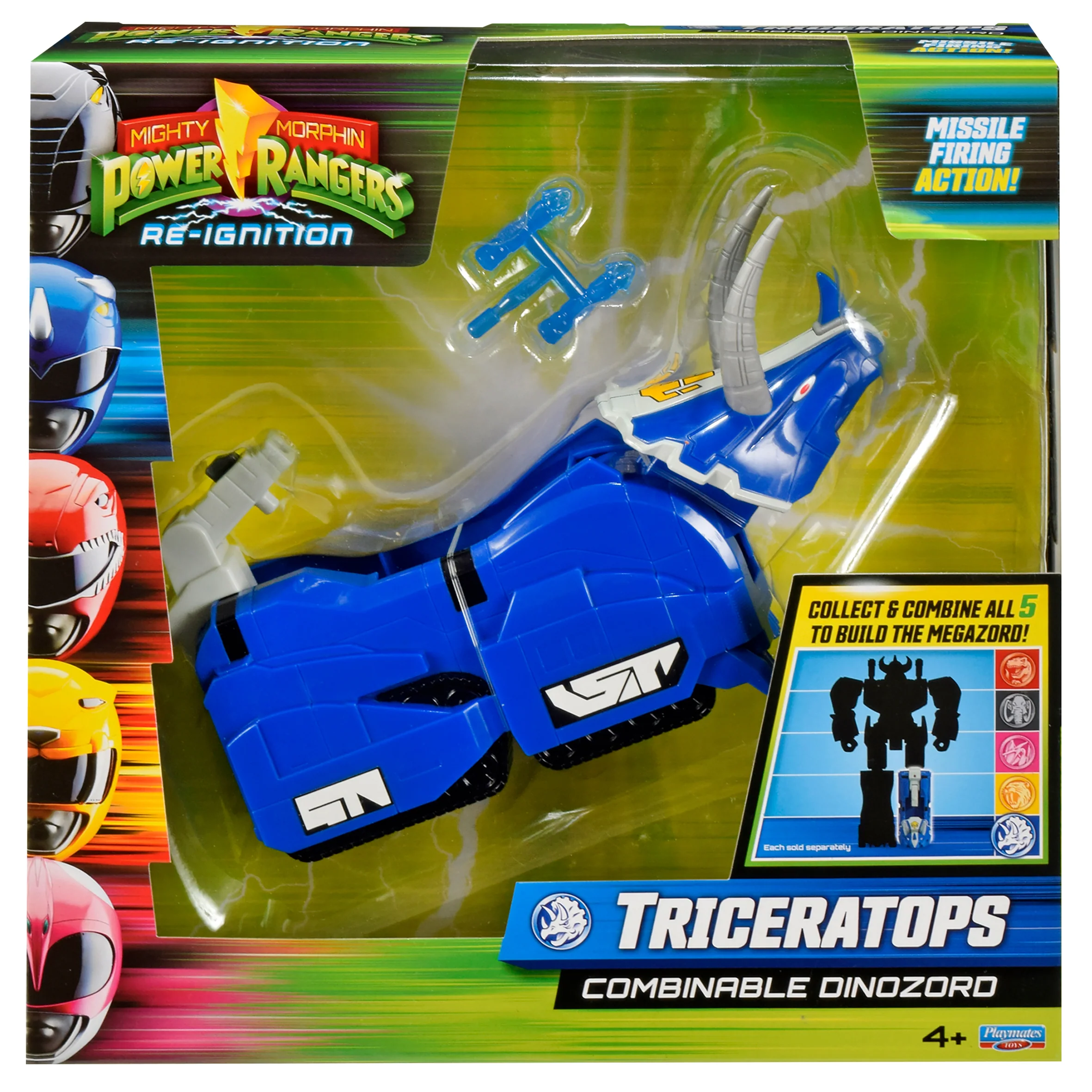 Mighty Morphin Power Rangers Re-Ignition Triceratops Combinable Megazord