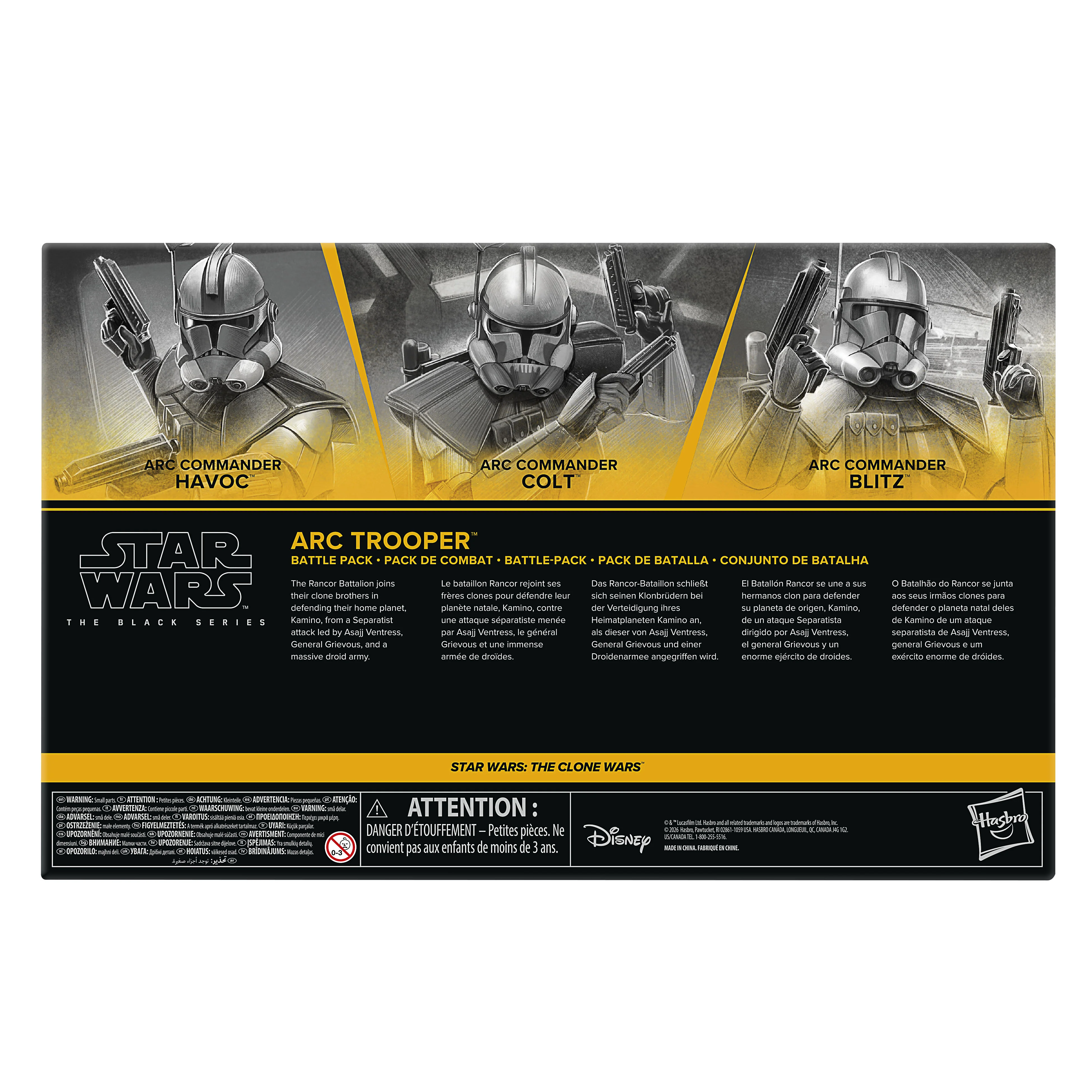 PRE-ORDER Star Wars Black Series (Clone Wars) ARC Trooper Commander Battle Pack - Colt, Havoc & Blitz - Image 3