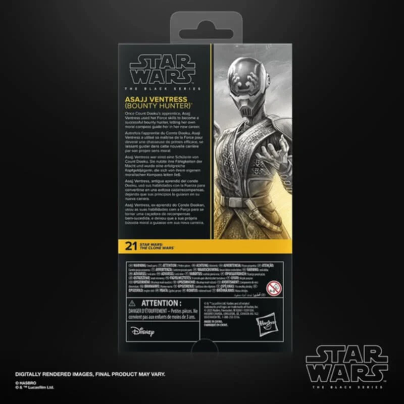 Star Wars Black Series (Clone Wars) Asajj Ventress (Bounty Hunter) - Image 4
