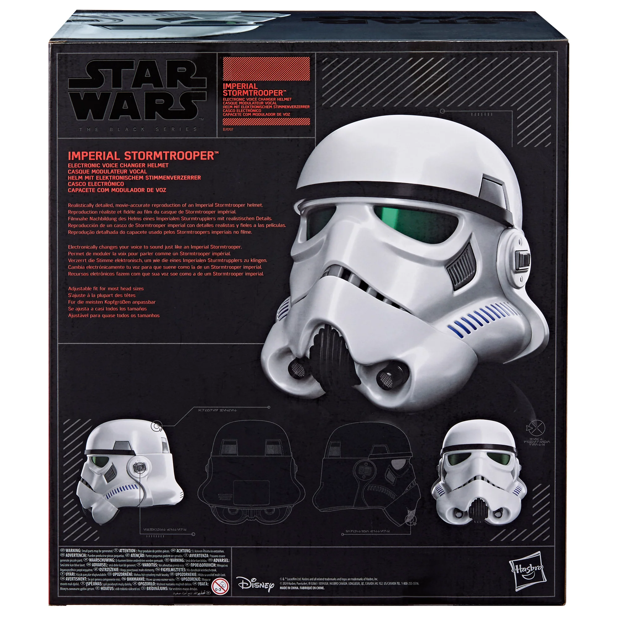 Star Wars Black Series Imperial Stormtrooper Electronic Voice Changer Helmet - Image 6