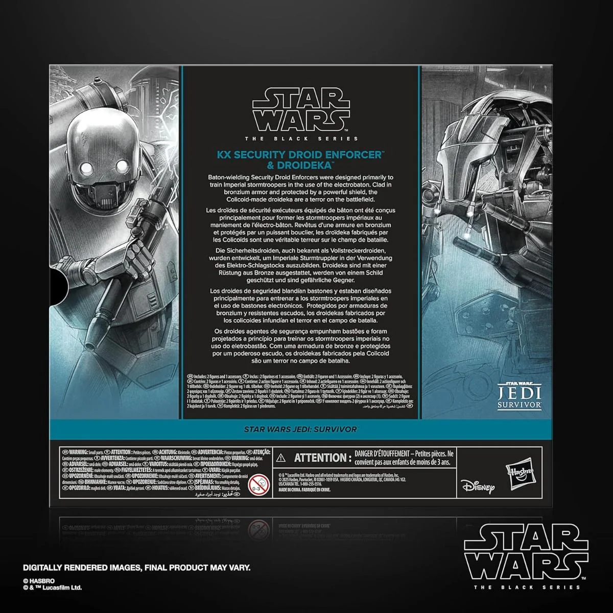 Star Wars Black Series (Jedi Survivor) KX Security Droid Enforcer & Droideka - Image 3