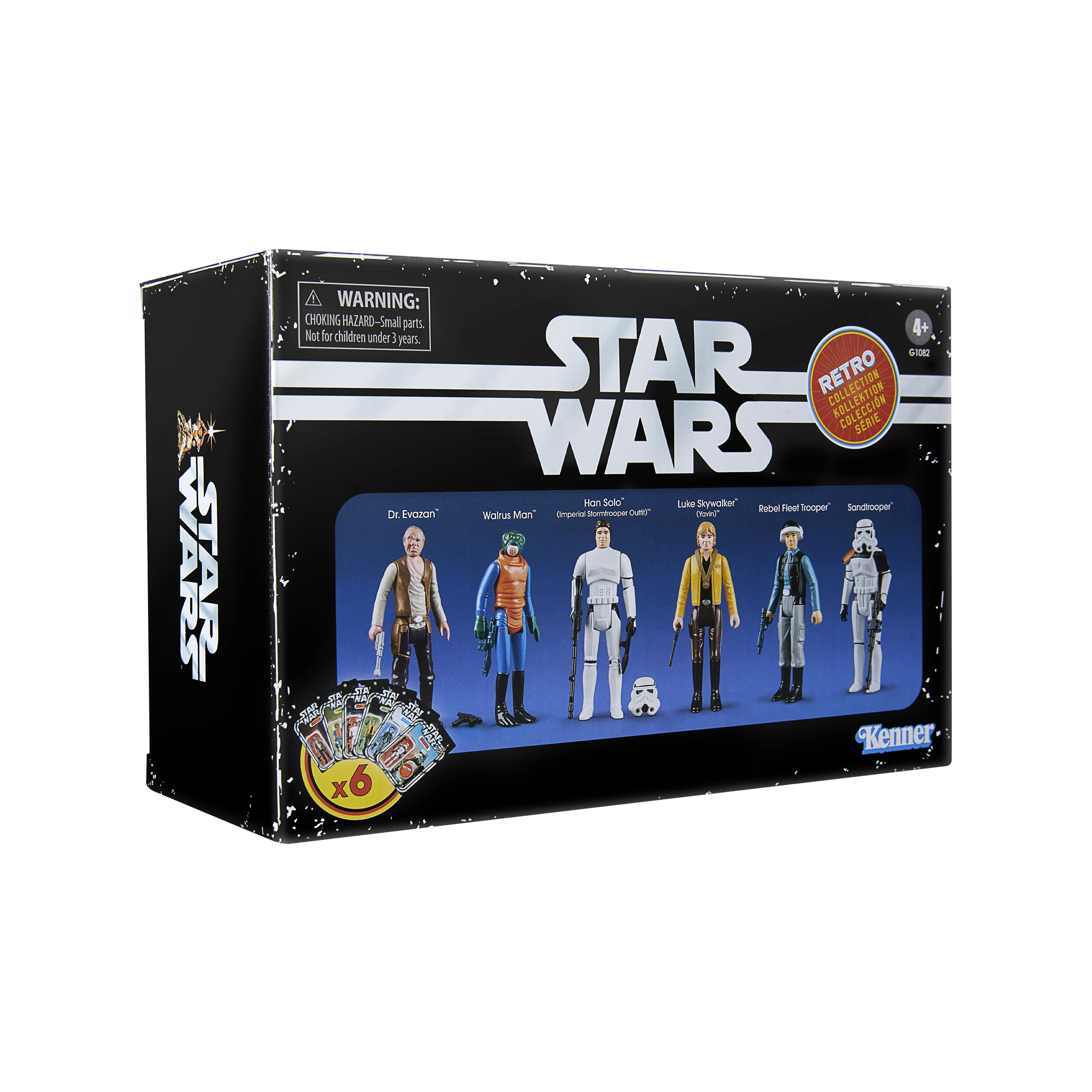 Star Wars Retro Collection (New Hope) Box Set Evazan, Ponda, Han, Sandtrooper, Rebel & Luke - Image 10