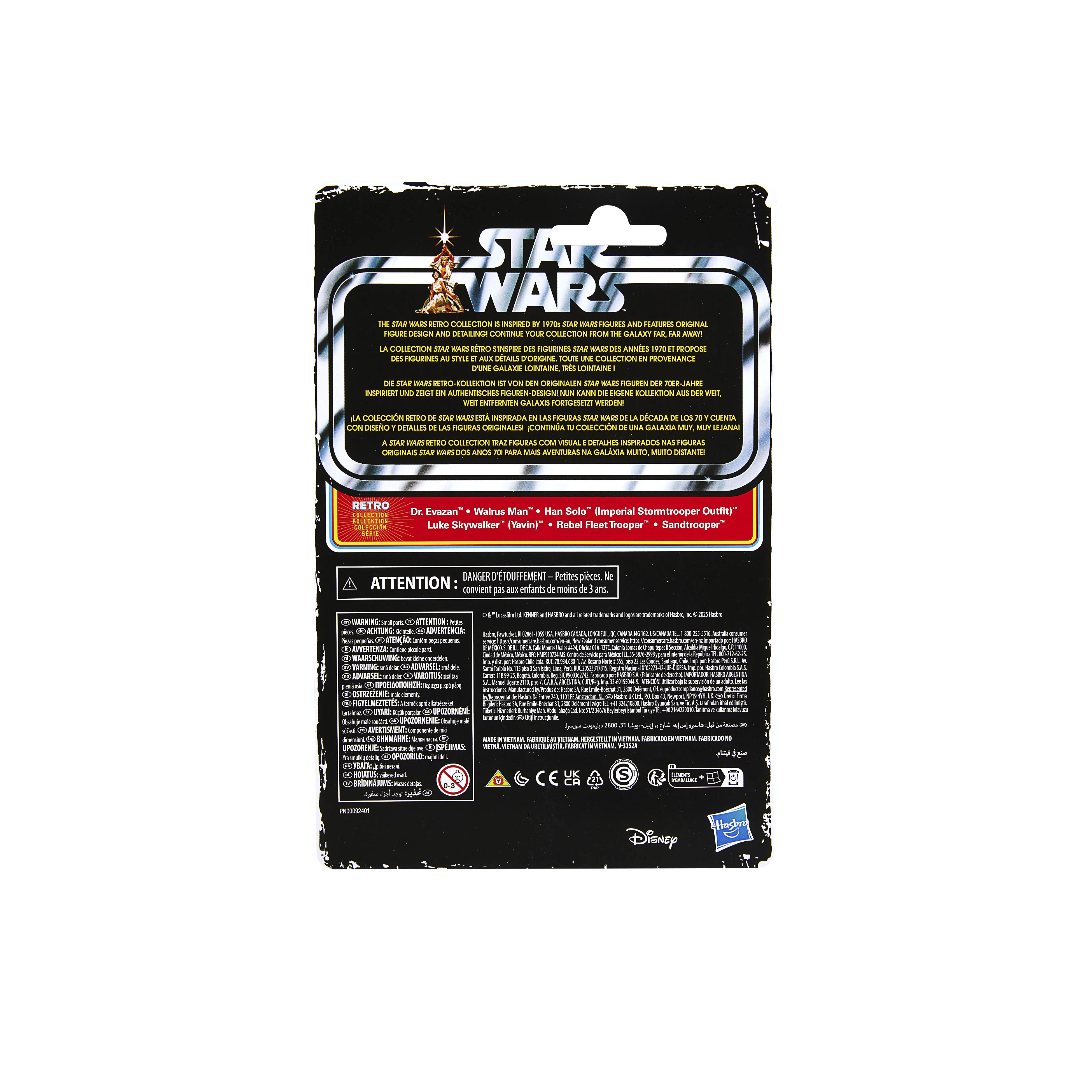 Star Wars Retro Collection (New Hope) Box Set Evazan, Ponda, Han, Sandtrooper, Rebel & Luke - Image 9