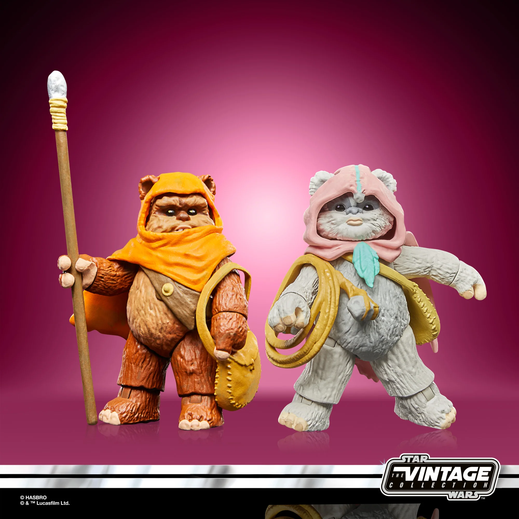 Star Wars Vintage Collection (Ewoks) Wicket and Kneesaa 2 Pack - Image 6