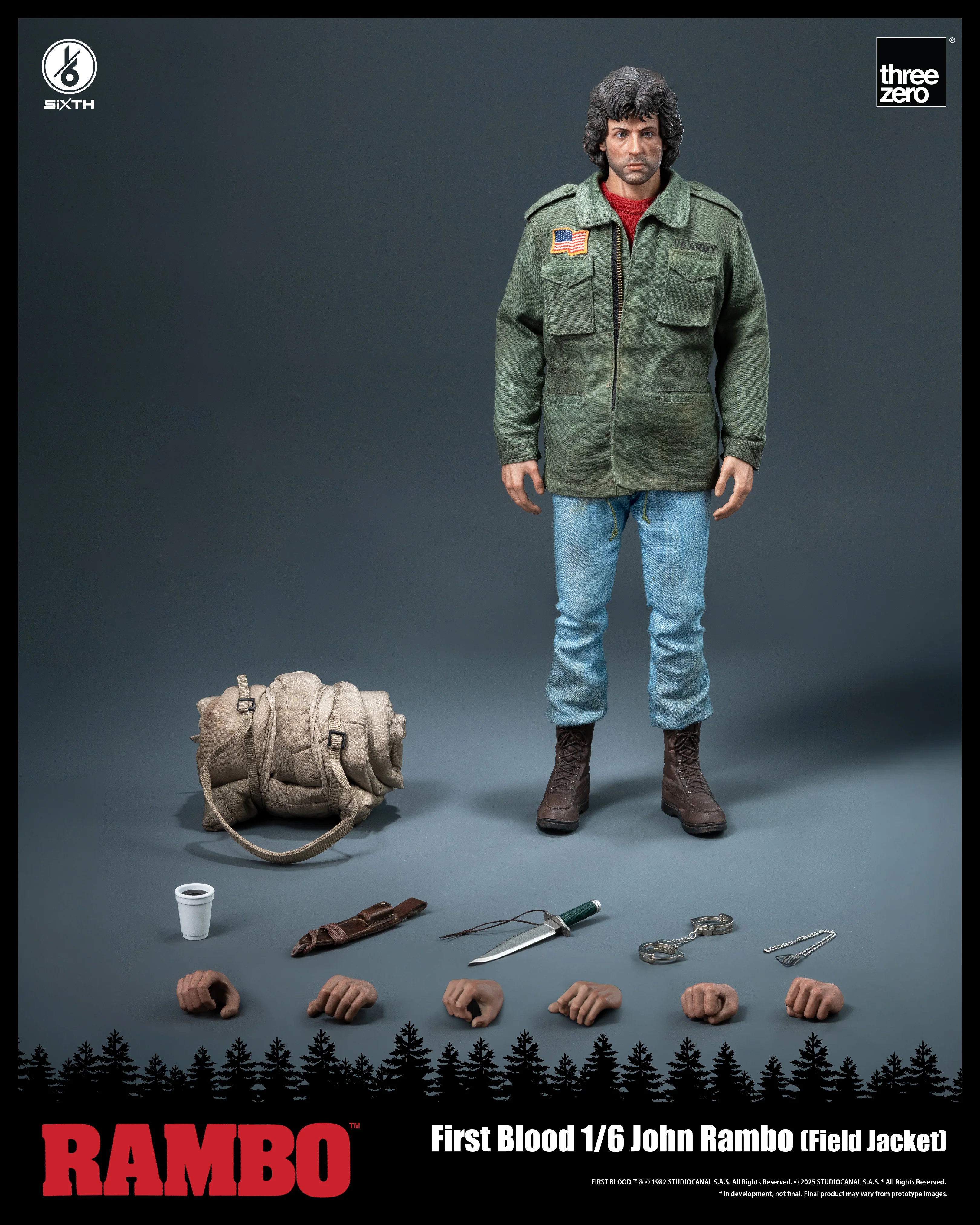 THREEZERO Rambo: First Blood - 1/6 John Rambo (Field Jacket) - Image 2