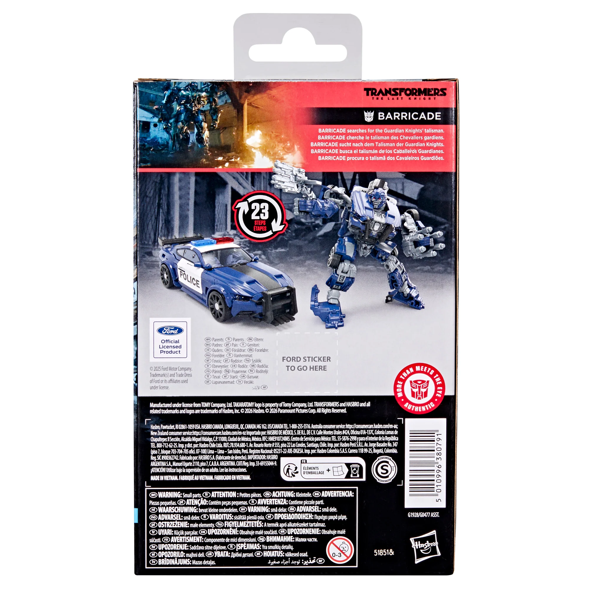 Transformers Studio Series (The Last Knight) Deluxe Barricade - Image 3