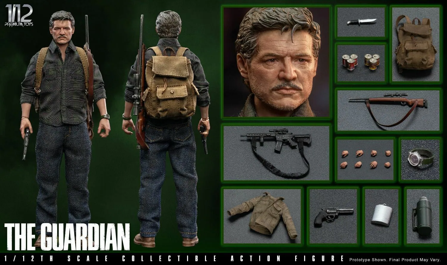 Premium Toys The Guardian Joel The Last of Us Pedro Pascal 1/12 Scale Collectible Figure - Image 4