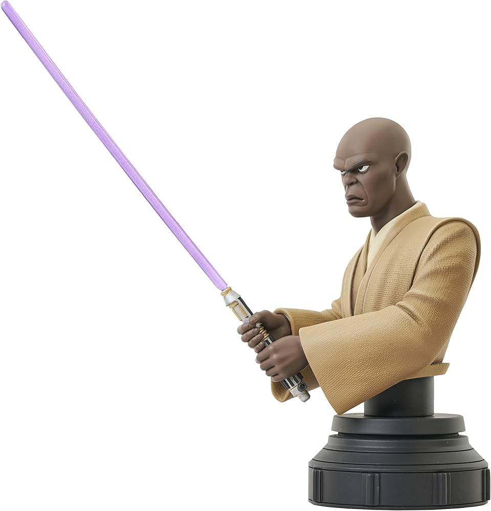 Star Wars Gentle Giant Mace Windu (Clone Wars) Bust - Image 2