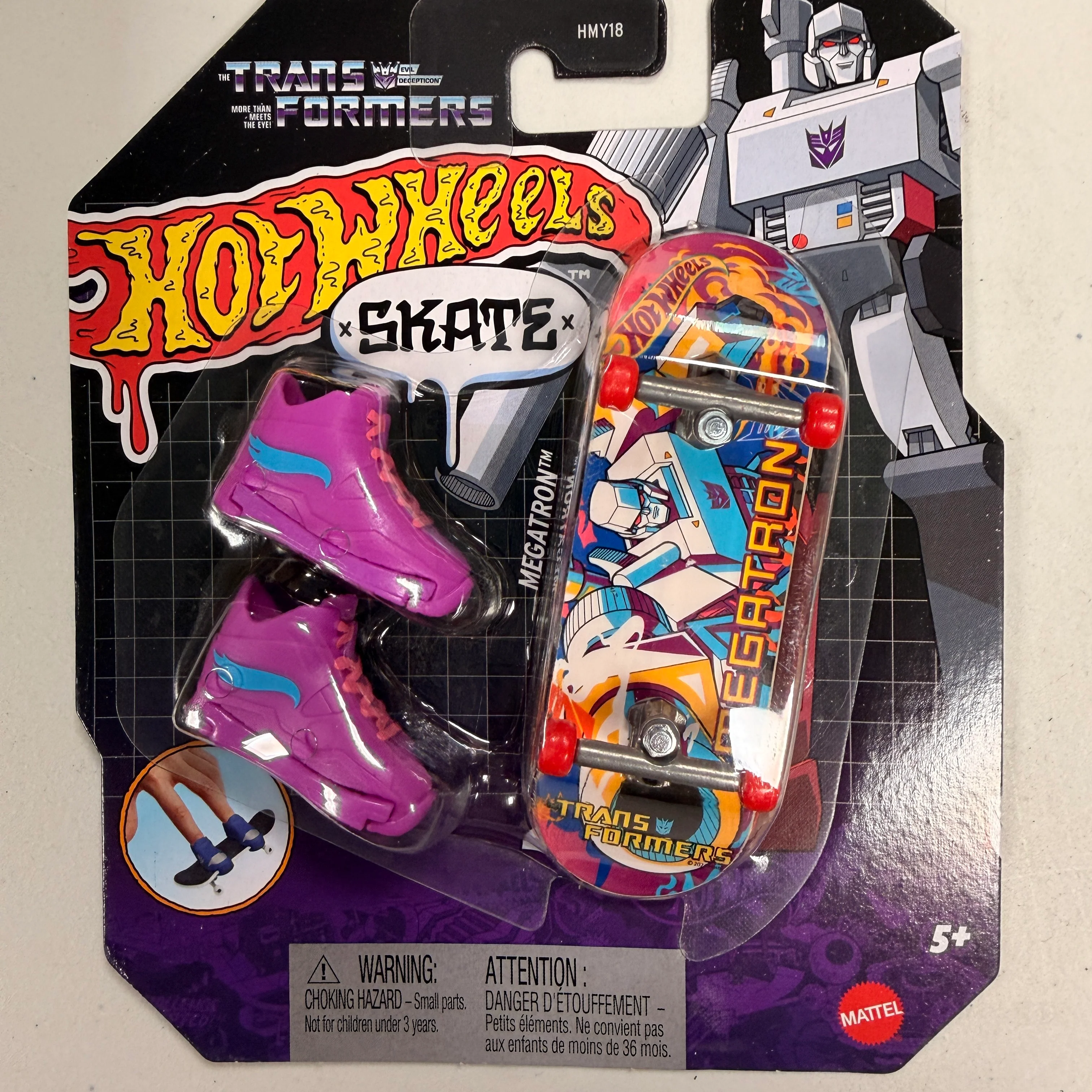 Transformers Hot Wheels Skate Finger Board Megatron