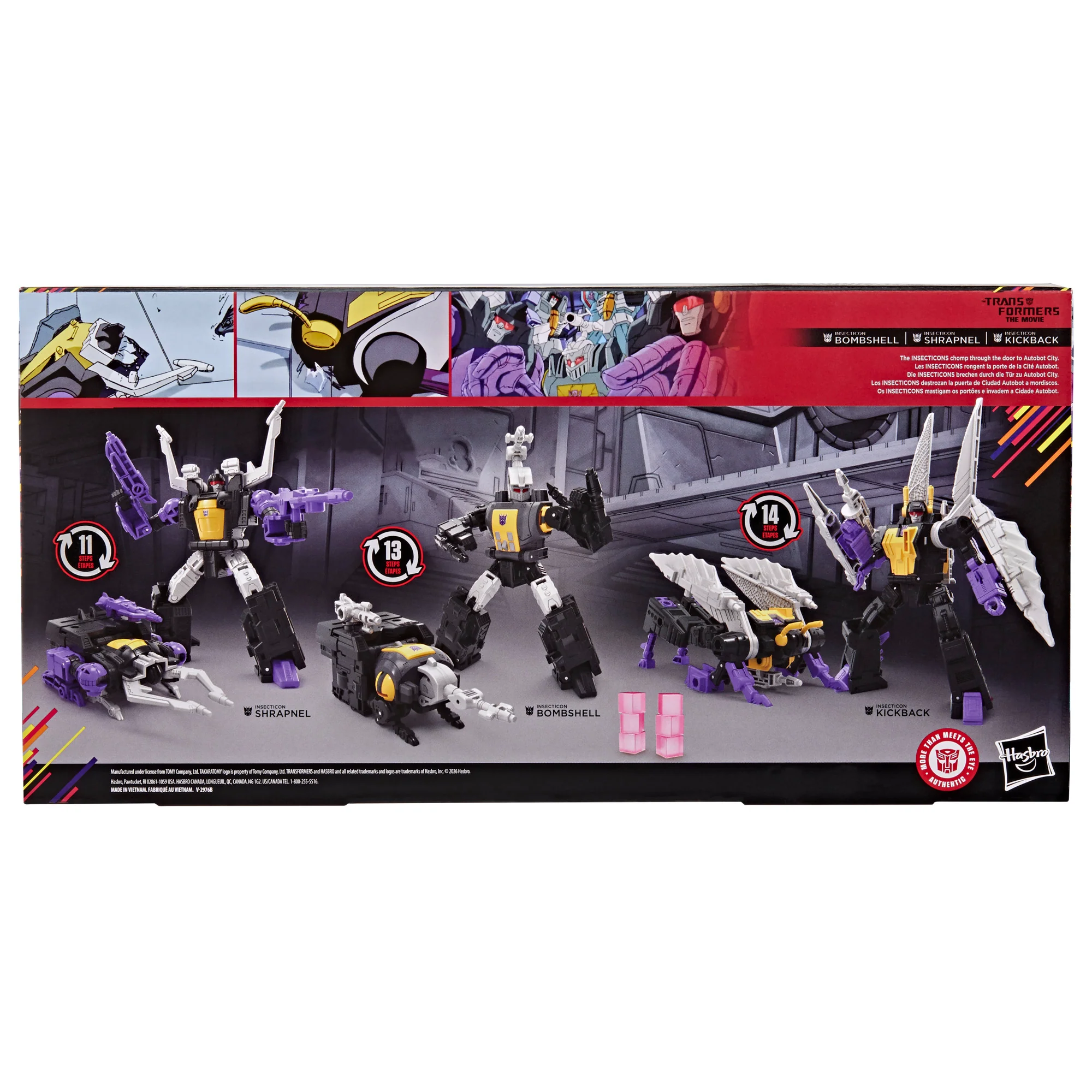 PRE-ORDER Transformers Studio Series (86 Movie) Insecticon 3 Pack - Bombshell, Kickback & Shrapnel - Image 5