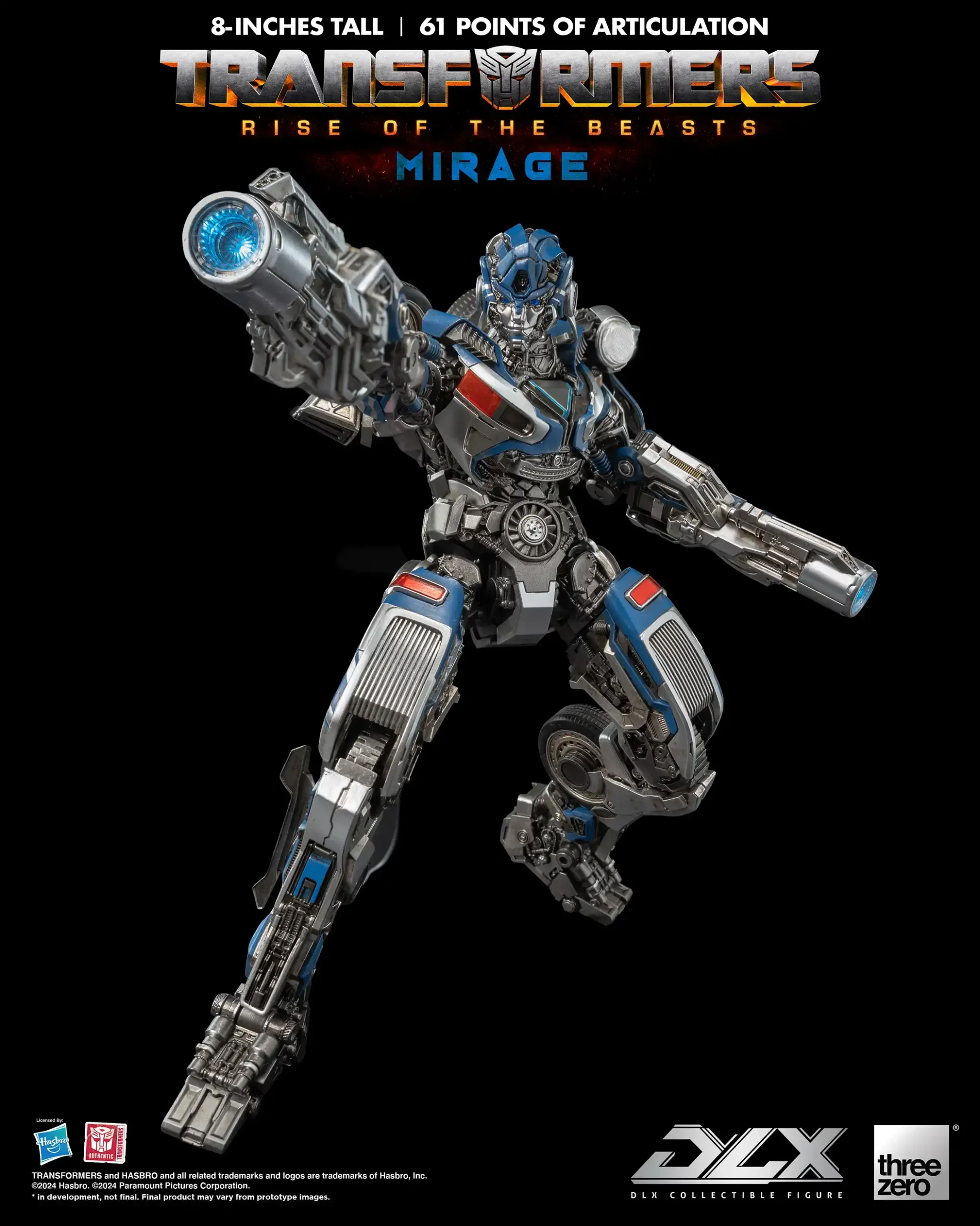 Transformers Threezero DLX 8" Rise of the Beasts Mirage Articulated Figure - Image 2