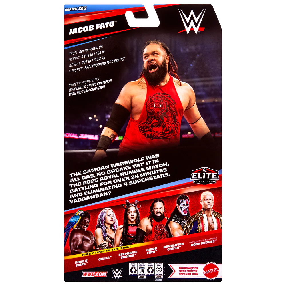 WWE Elite Collection Series 125 Jacob Fatu - Image 3